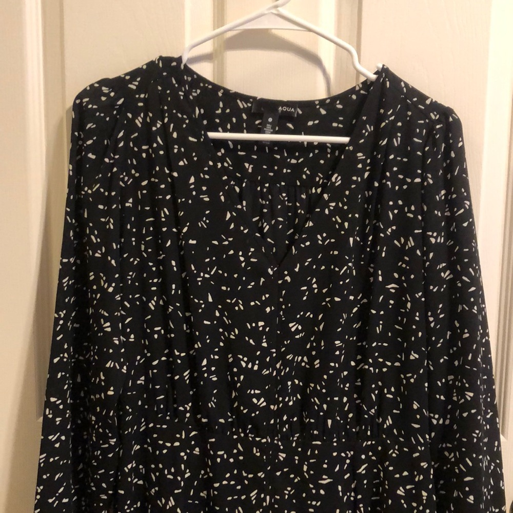 Aqua speckled dress